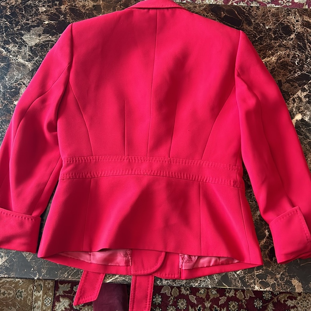 Anne Klein red blazer size 4 - Picture 3 of 3